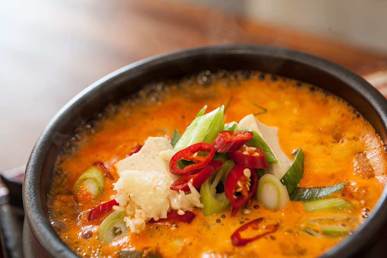 Doenjang jjigae Korean fermented soybean stew for menopause hot flashes